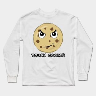 Tough Cookie - Funny Cartoon Illustration Long Sleeve T-Shirt